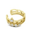 Beautiful CZ Silver Ear Cuff EC-1252